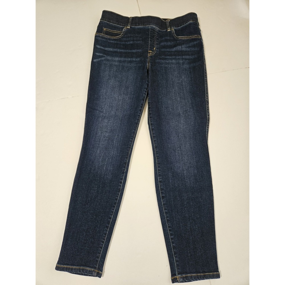 Spanx Ankle Clean Denim Pull-On Skinny Leggings Jeans Womens Large Petite/30 In.